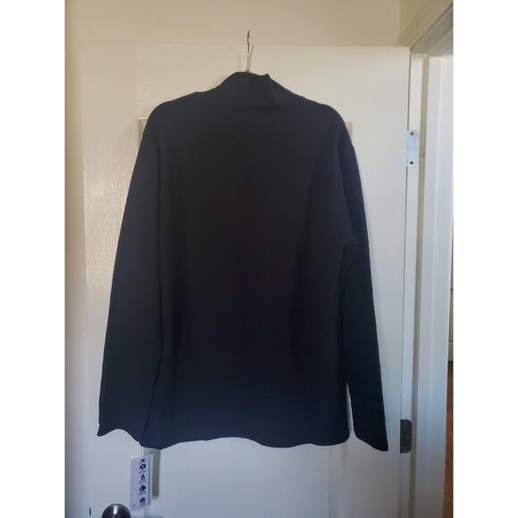 RBX Plus Studio Jacquard Mock Neck Pullover Sweatshirt Black NWT, Women's XXL - Picture 12 of 15